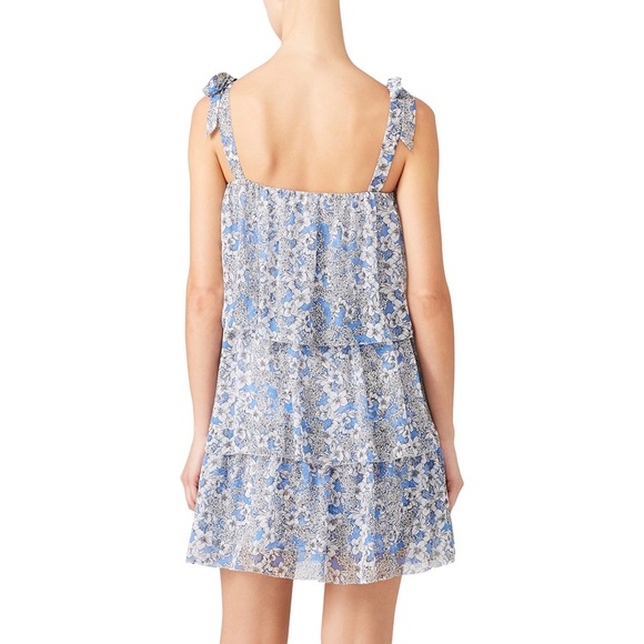 Parker Blue Lyla Vicky Dress Tiered Mini - Picture 2 of 7